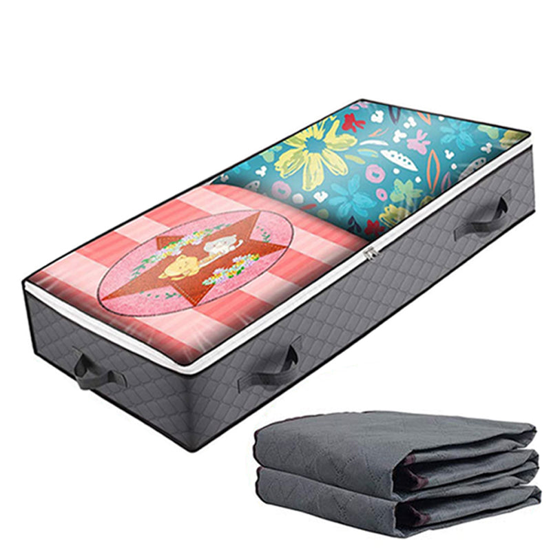 KZ-001001 1Pc 100*50*15cm Foldable Under Bed Storage Bag Zippered Organizer Blankets Clothes Storage Bin with Transparent Window KZ-001001 1Pc 100*50*15cm Foldable Under Bed Storage Bag Zippered Organizer Blankets Clothes Storage Bin with Transparent Window
